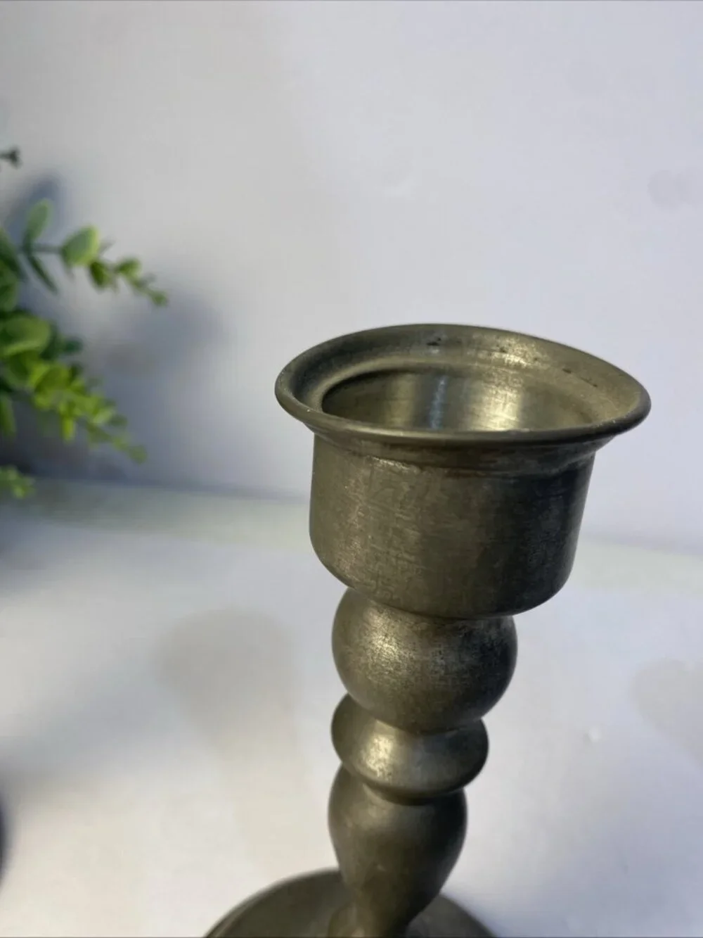 Leonard Genuine Pewter Candle Stick Holders, Weighted, Vintage, Made in Bolivia